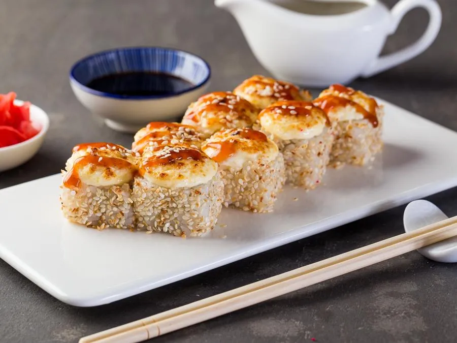 Запеченный с курицей