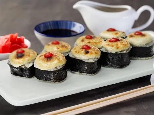 Запеченный с креветкой